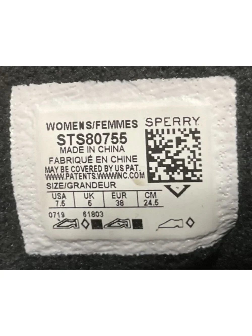 Sperry Saltwater Quilted Duck Boots Sz 7.5 Black STS80755 Quilted Rain Shoes